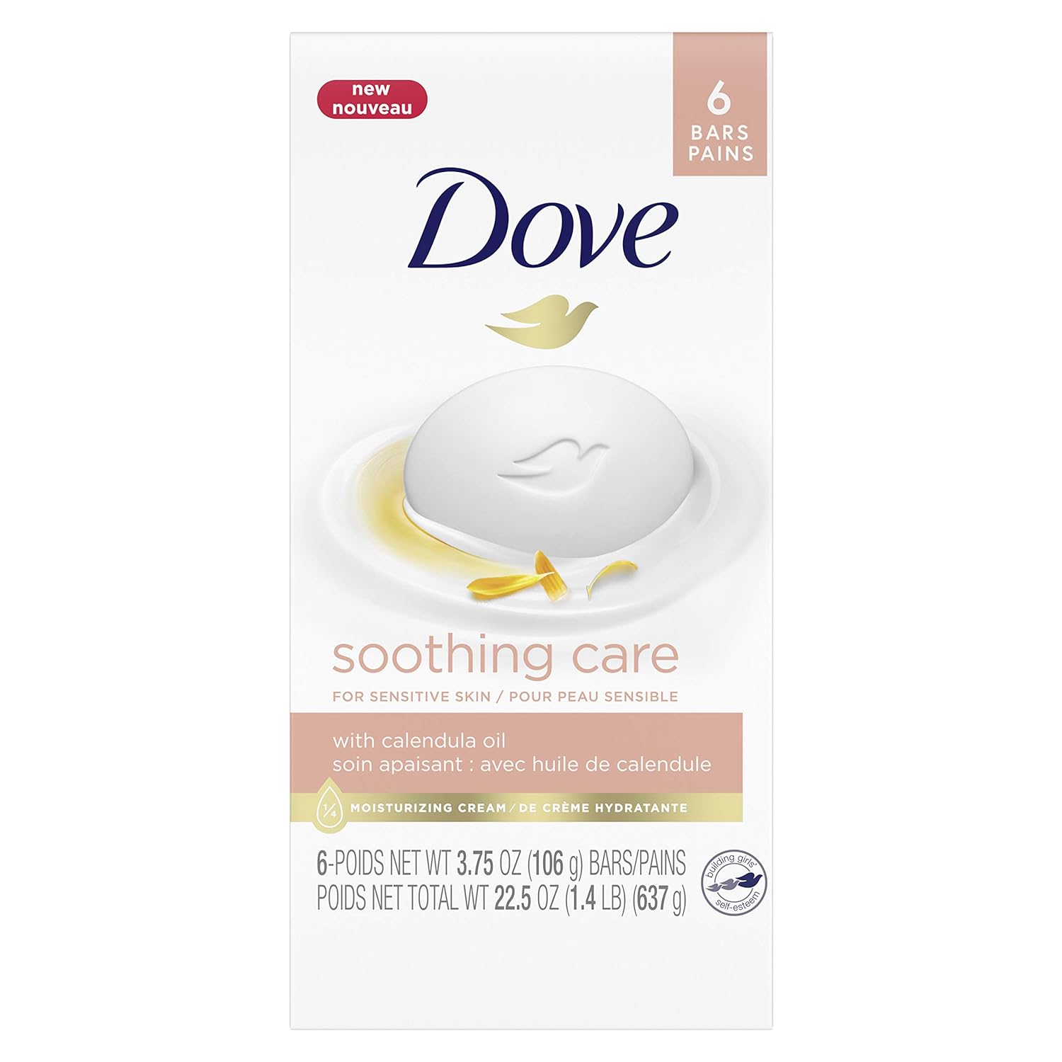 Dove Soothing Care Bar For Sensitive Skin- Pack of 6