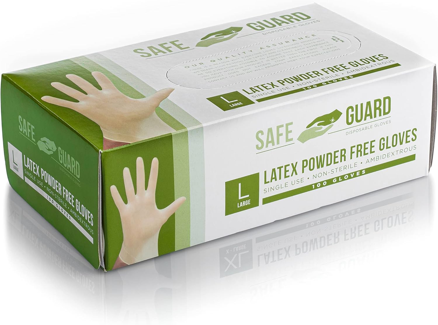 SAFEGUARD LATEX POWER FREE GLOVES